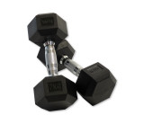 Набор гексагональных гантелей 10 пар от 1 до 10 кг VictoryFit