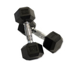 Набор гексагональных гантелей 10 пар от 1 до 10 кг VictoryFit