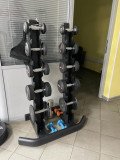 Стойка для хранения 10-ти пар хромированных гантелей Aerofit AFDR110