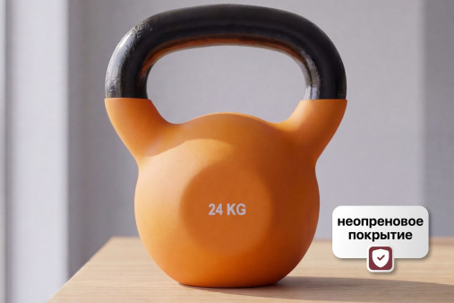 Гиря чугунная неопрен 24 кг (модель: К-5) VictoryFit VF-KN240 Гиря чугунная неопрен 24 кг (модель: К-5) VictoryFit VF-KN240