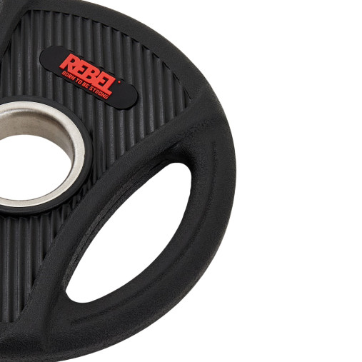 Диск олимпийский обрезиненный с двумя хватами 2,5 кг REBEL Диск олимпийский обрезиненный с двумя хватами 2,5 кг REBEL