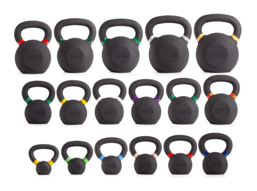 Гиря чугунная с цветным кольцом 4 кг (модель: К-3) VictoryFit VF-KCR040