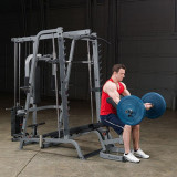 Машина Смита Body Solid GS348Q с тягой (стек 90кг) и батерфляем