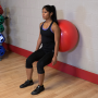 Мяч гимнастический Ø65 см красный BODY-SOLID
