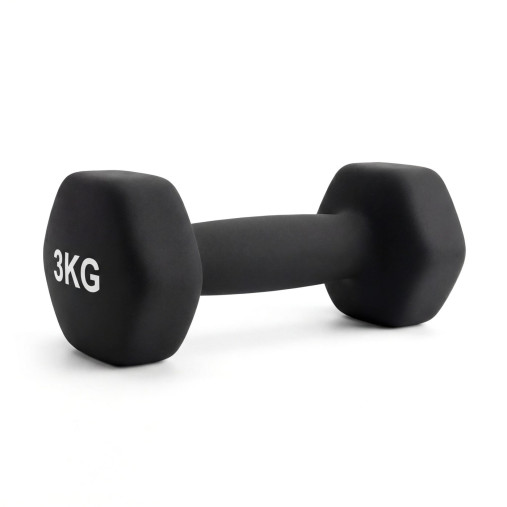 Гантель неразборная гексагональная неопрен 3 кг (2 штуки) VictoryFit VF-DHN030-2