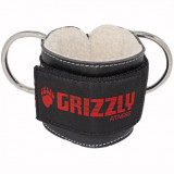 Ремень на лодыжку GRIZZLY Fitness Ankle Cuff Strap 7,5 см, кожа