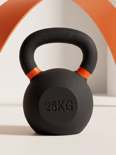 Гиря чугунная с цветным кольцом 28 кг (модель: К-3) VictoryFit VF-KCR280 Гиря чугунная с цветным кольцом 28 кг (модель: К-3) VictoryFit VF-KCR280