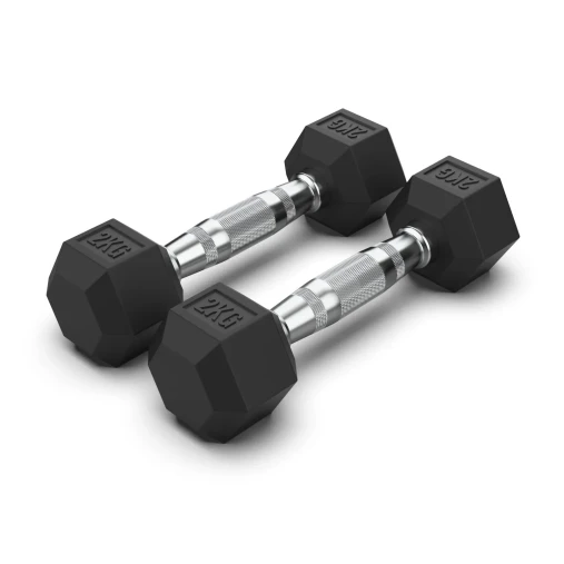 Гантель 2,5 кг гексагональная VictoryFit VF-H025 обрезиненная