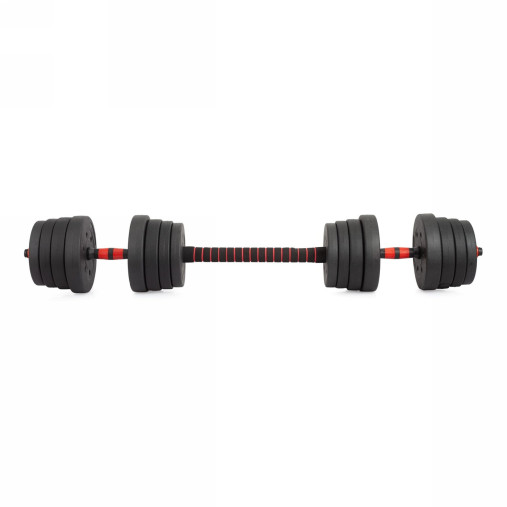 Гантели разборные с грифом, 30 кг. (2 шт. х 15 кг.) VictoryFit VF-DС300 Гантели разборные с грифом, 30 кг. (2 шт. х 15 кг.) VictoryFit VF-DС300