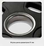 Диск олимпийский черный 25 кг BRONZE GYM полиуретан