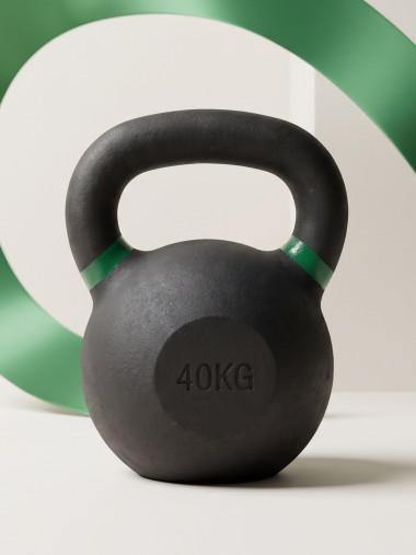 Гиря чугунная с цветным кольцом 40 кг (модель: К-3) VictoryFit VF-KCR400 Гиря чугунная с цветным кольцом 40 кг (модель: К-3) VictoryFit VF-KCR400