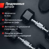 Ряд гантелей гексагональных UNIX Fit обрезиненные от 2,5 до 50 кг