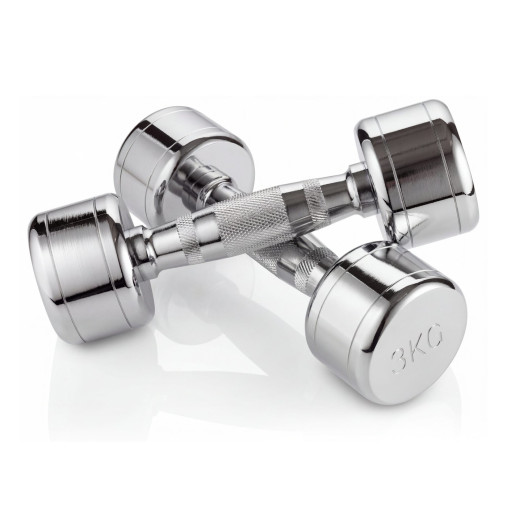 Гантель хром 3 кг (2 штуки) VictoryFit VF-CR030-2 Гантель хром 3 кг (2 штуки) VictoryFit VF-CR030-2