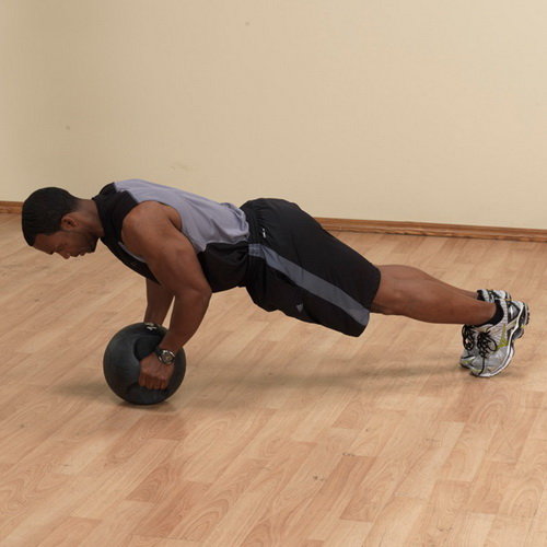 Медицинский мяч с рукоятками 14LB / 6.4 кг (черный) Body-Solid BSTDMB14