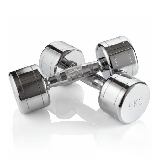 Гантель хром 5 кг (2 штуки) VictoryFit VF-CR050-2 Гантель хром 5 кг (2 штуки) VictoryFit VF-CR050-2