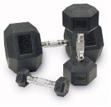Комплект гантелей ZSO гексагональных от 10 до 20 кг, 5 пар (150 кг)