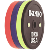 Бампированный диск IVANKO OBPX 15 кг (желтый)