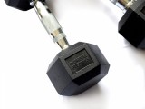 Гантель 10 кг гексагональная ZSO обрезиненная