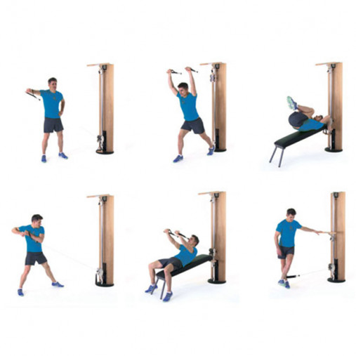 Многофункциональная силовая станция NOHrD SlimBeam, материал: орех Многофункциональная силовая станция NOHrD SlimBeam, материал: орех