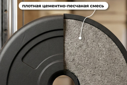 Диск 26 мм. пластиковый 1,25 кг VictoryFit VF-SPL260125