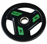 Диск обрезиненный 10 кг черно-зеленый AeroFit AFPLC