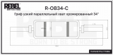 Гриф узкий параллельный хват ф50мм OB34