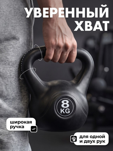 Гиря пластиковая 8 кг VictoryFit VF-KP080 Гиря пластиковая 8 кг VictoryFit VF-KP080
