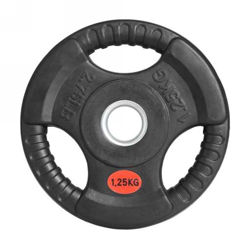 Диск 31 мм. обрезиненный с 3-мя хватами 1,25 кг, VictoryFit VF-S250125 Диск 31 мм. обрезиненный с 3-мя хватами 1,25 кг, VictoryFit VF-S250125