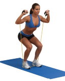 Эспандер среднее сопротивление (красный) Body-Solid BSTRT3