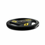 Диск обрезиненный c хватом UNIX Fit PRO 15 кг, 51 мм, олимпийский, желтый