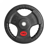 Диск 31 мм. обрезиненный с 3-мя хватами 10 кг, VictoryFit VF-S251000 Диск 31 мм. обрезиненный с 3-мя хватами 10 кг, VictoryFit VF-S251000