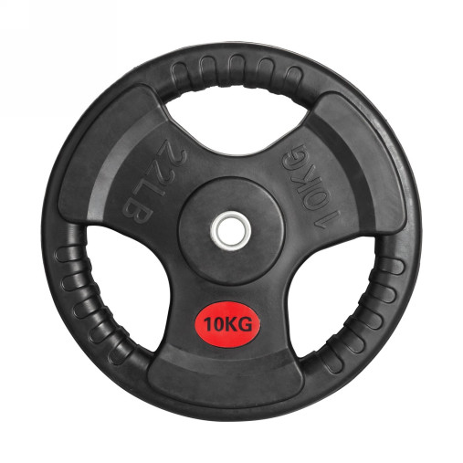 Диск 31 мм. обрезиненный с 3-мя хватами 10 кг, VictoryFit VF-S251000 Диск 31 мм. обрезиненный с 3-мя хватами 10 кг, VictoryFit VF-S251000