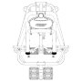 Турник пресс брусья Hoist ROC-IT RS-1700 platinum (гравитрон) подтягивание, отжимание с помощью (цвет рамы: серебристый)
