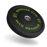 Диск бамперный 10 кг зеленый BRONZE GYM BG-BMP-10