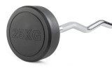 Штанга неразборная обрезиненная 25 кг. Изогнутый гриф VictoryFit VF-DX5250 Штанга неразборная обрезиненная 25 кг. Изогнутый гриф VictoryFit VF-DX5250