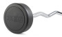 Штанга неразборная обрезиненная 25 кг. Изогнутый гриф VictoryFit VF-DX5250