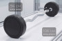 Штанга неразборная обрезиненная 25 кг. Изогнутый гриф VictoryFit VF-DX5250