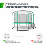 Батут UNIX line 10 ft (3,05 м) SUPREME GAME (green)