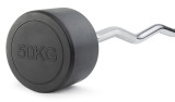Штанга неразборная обрезиненная 50 кг. Изогнутый гриф VictoryFit VF-DX5500 Штанга неразборная обрезиненная 50 кг. Изогнутый гриф VictoryFit VF-DX5500