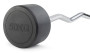 Штанга неразборная обрезиненная 50 кг. Изогнутый гриф VictoryFit VF-DX5500