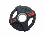 Диск олимпийский обрезиненный черный с двумя хватами 1.25 кг Original Fit.Tools ф50 мм 