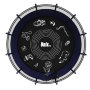 Батут каркасный UNIX line 14 ft (4.27 м) SUPREME GAME (синий) с внутренней защитной сетью и лесницей