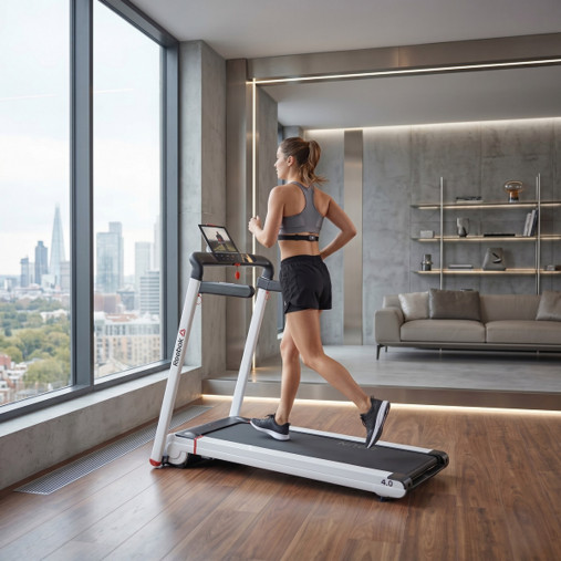 Беговая дорожка Reebok i-Run 4.0 серебристая Беговая дорожка Reebok i-Run 4.0 серебристая