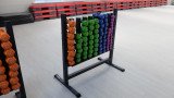 Гантель в виниловой оболочке, шестигранник PROFI-FIT 2 кг, оранжевая
