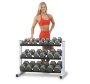 Горизонтальная трехрядная стойка для гантелей Body-Solid GDR363