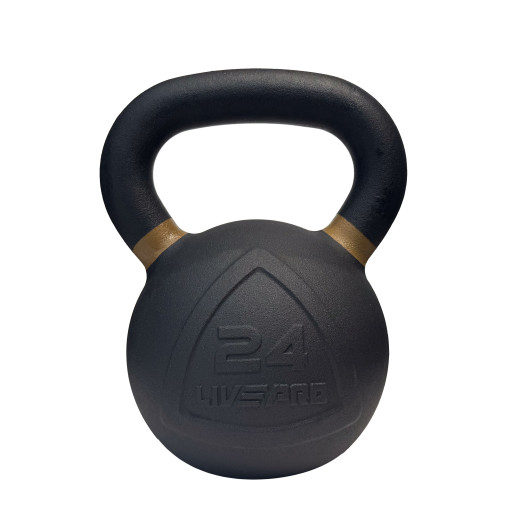 Чугунная гиря LIVEPRO Kettlebell 24 кг, черный