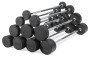 Штанга неразборная обрезиненная 50 кг. Прямой гриф VictoryFit VF-DX4500