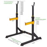 VictoryFit VF-T25 Силовая скамья и стойка для штанги 