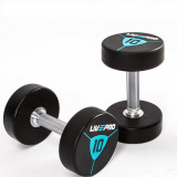 Гантели в уретане LIVEPRO Premium Urethane Dumbbells 2 кг, черный/синий