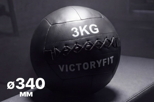 Мяч тренировочный (Wall Ball) 3 кг VictoryFit VF-WBA030 Мяч тренировочный (Wall Ball) 3 кг VictoryFit VF-WBA030